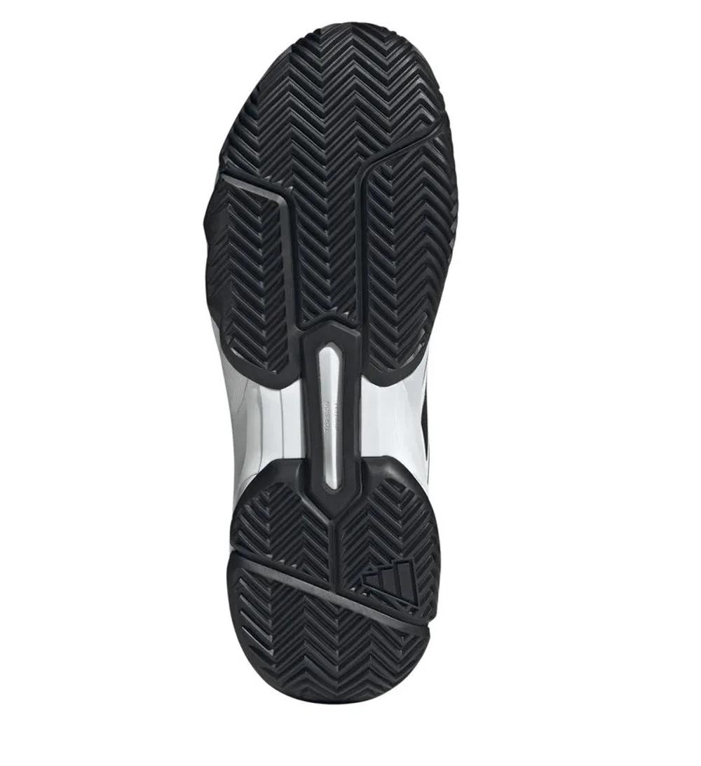 Мужские кроссовки теннисные Adidas CourtJam Control 3 M - footwear white/core black/footwear white