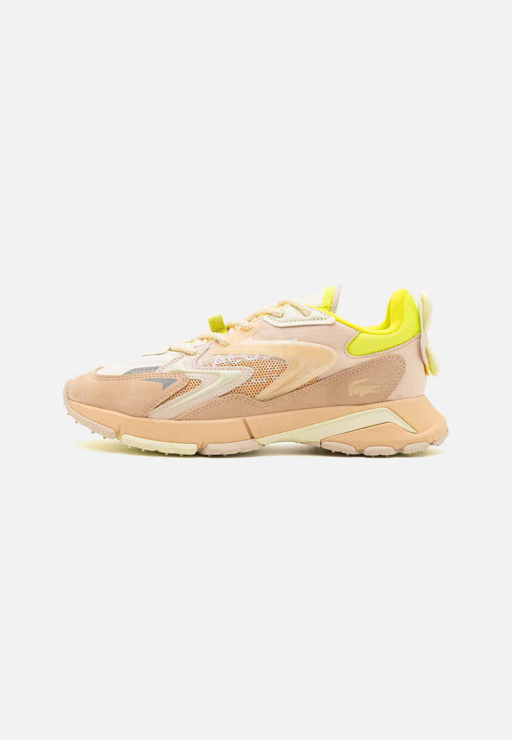 Lacoste L003 NEO TECH 224 - кроссовки на шнуровке - Светло-жёлтый / Бежевый