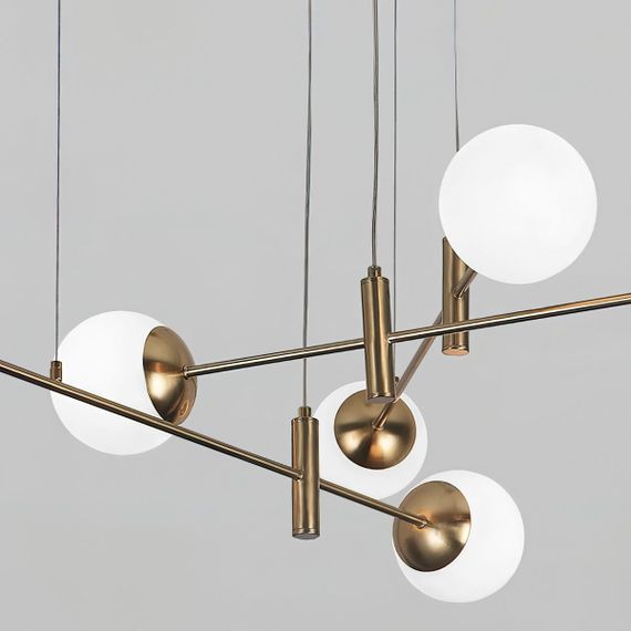 Подвесная люстра Eurosvet Planet 70146/6 латунь Smart