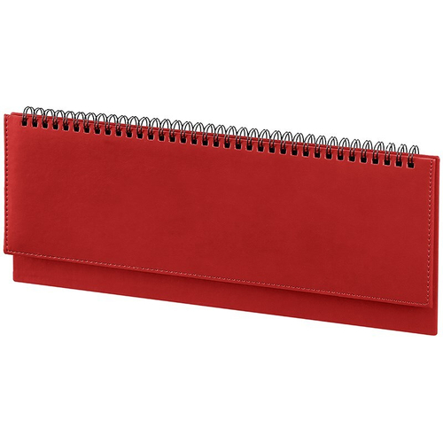 Планинг датированный 2018г.,  64л.,  330*130мм,  кожзам,  OfficeSpace "Winner",  красный Pd64_12773