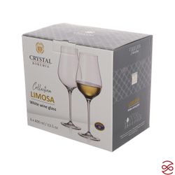 Набор бокалов для вина Crystalite Bohemia LIMOSA 400 мл (6 шт)