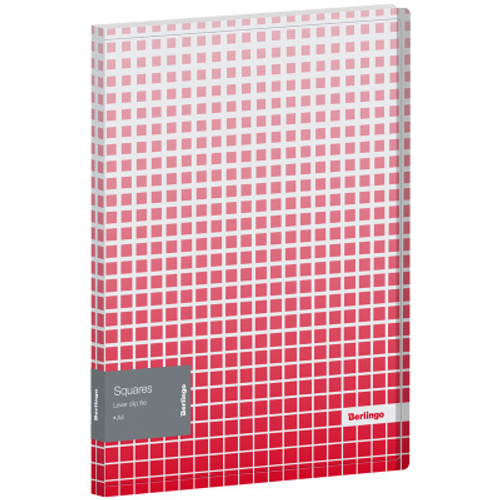 Папка с металлическим прижимом А4 Berlingo Squares, 600 мкм