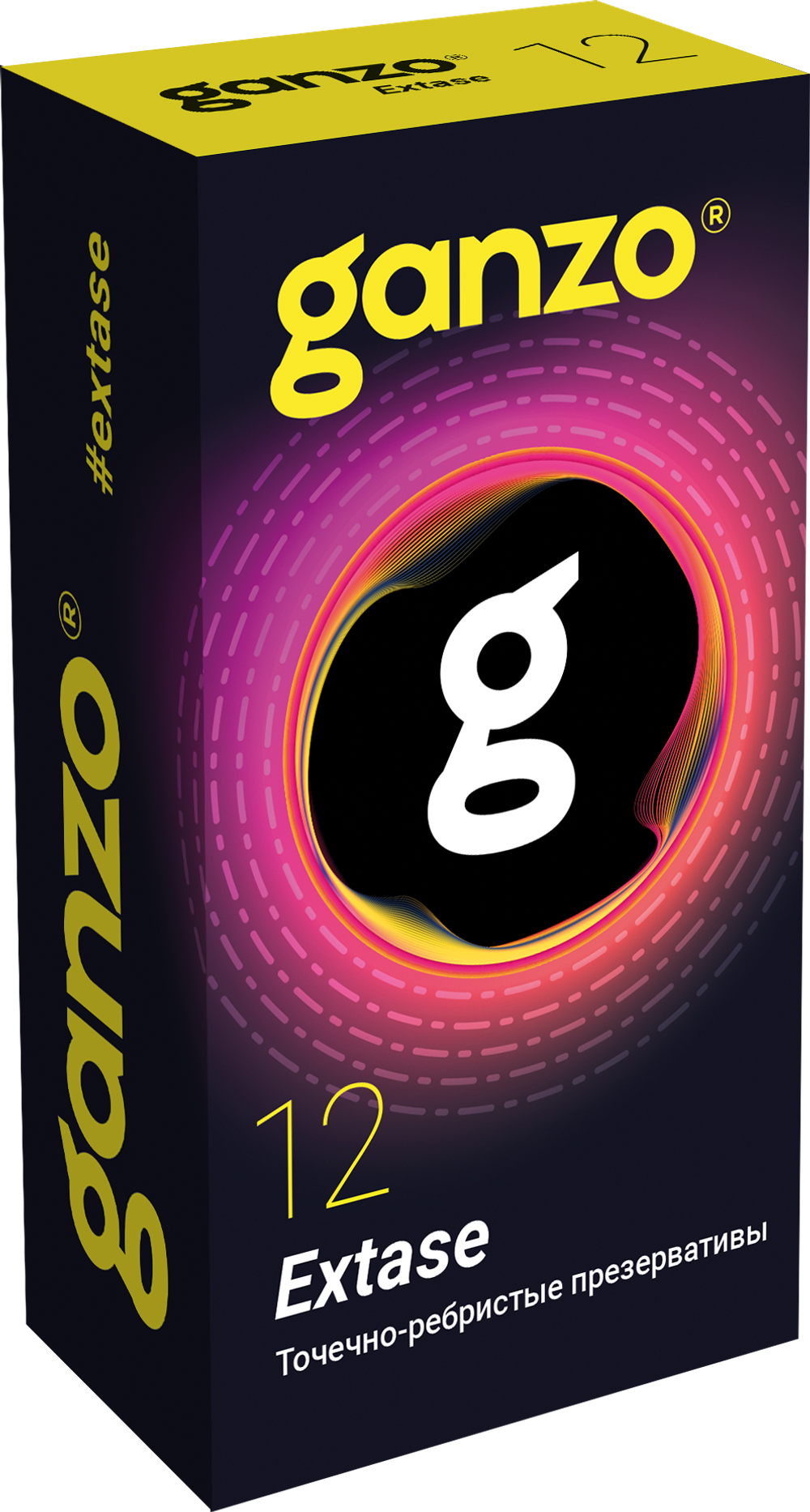 Презервативы GANZO Extase точечно-ребристые №12 1049GZ