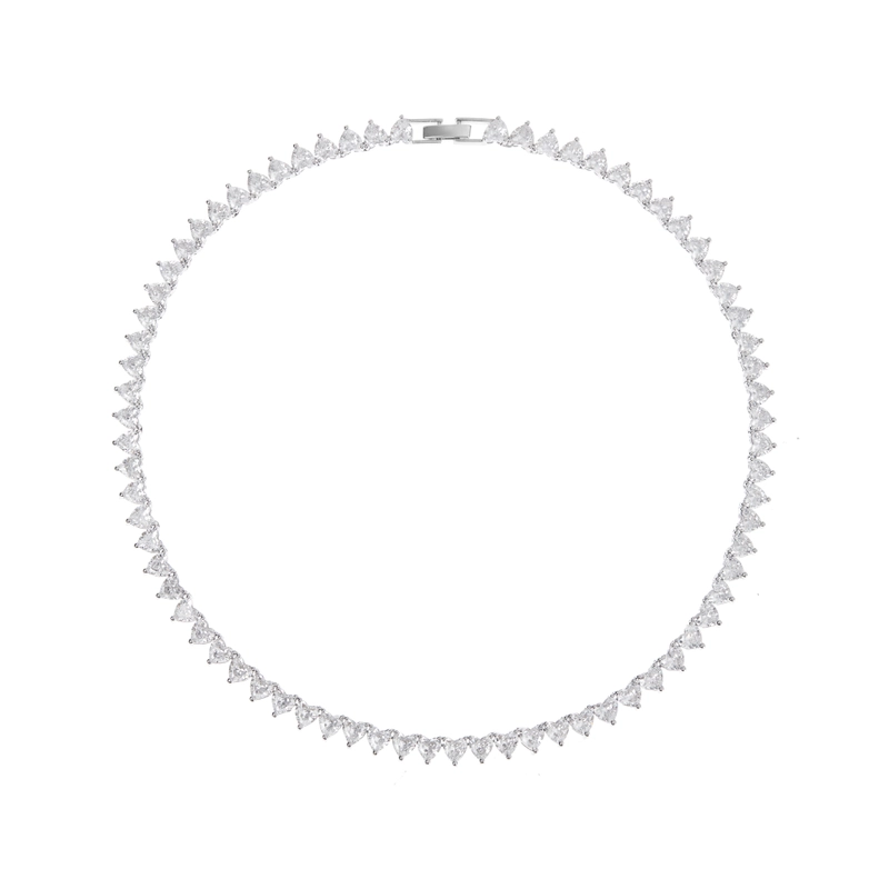 Колье Серебряное Сердце