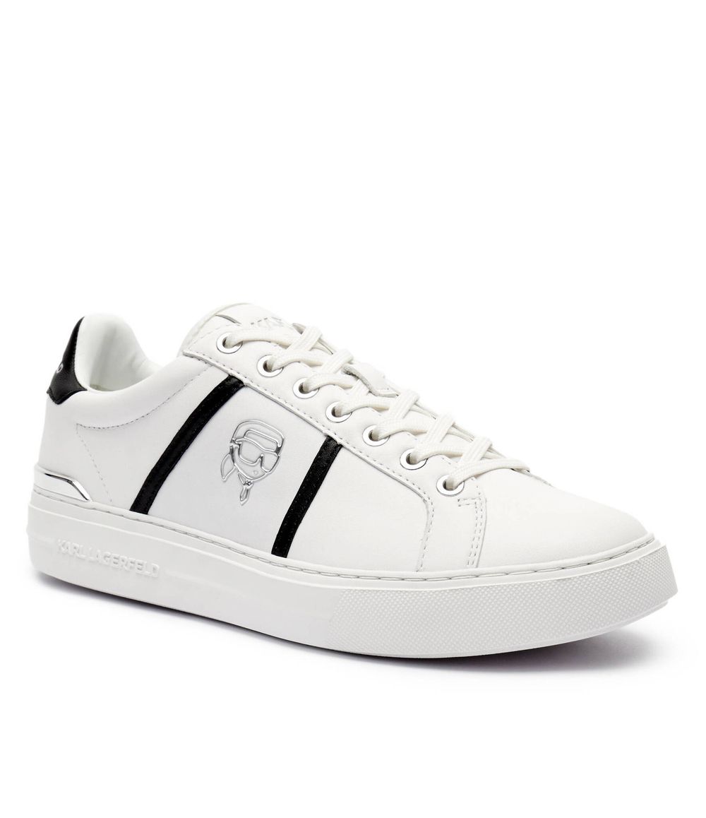 Кожаные кроссовки Karl Lagerfeld - белый(KL51426)