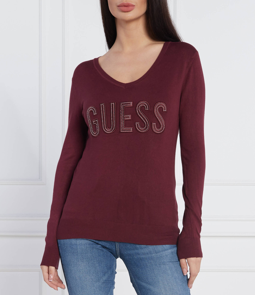 свитер pascale GUESS - бордовый(W2BR52 Z2NQ2)
