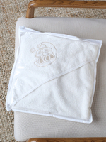 Полотенце с уголком для новорожденных махровое 90х90 (капучино)