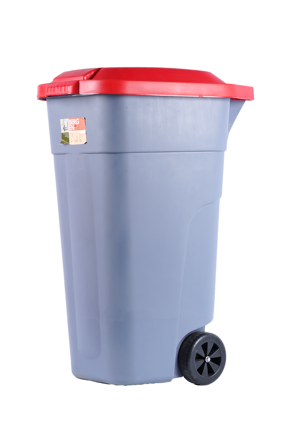 БАК ДЛЯ РАЗДЕЛЬНОГО СБОРА МУСОРА С КРЫШКОЙ НА КОЛЕСАХ 110Л ЗЕЛЕНЫЙ