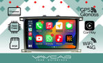 Магнитола для Toyota Land Cruiser 100, Lexus LX470 2002-2007 (экран климата снизу) - Vaycar VA77-1166 на Android 13, 8-ядер, 4G SIM-слот