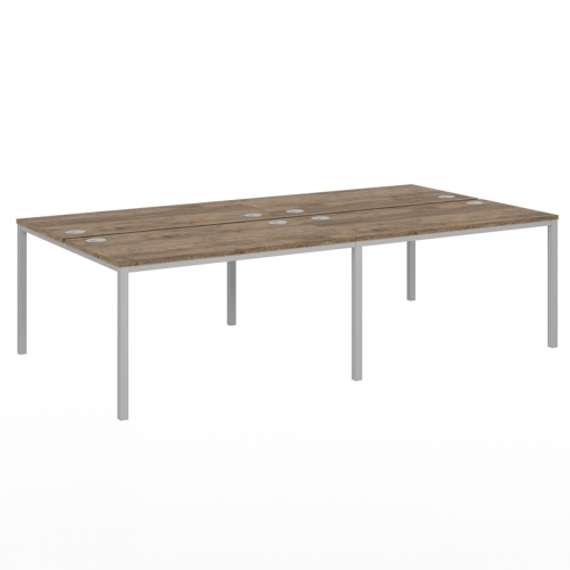 Бенч-система 2800х1432х750 для 4 рабочих мест на металлокаркасе Lite VL-51