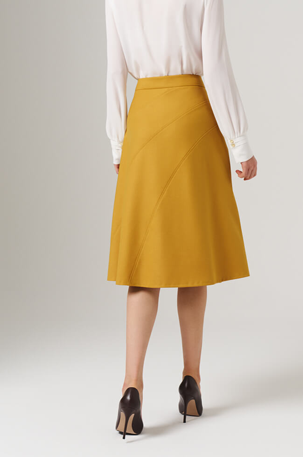 4856 Юбка женская (золотая оливка)