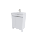 Тумба с умывальником напольная с дверцами IDDIS Zodiac, белая, 60 см, ZOD6CDFi95K