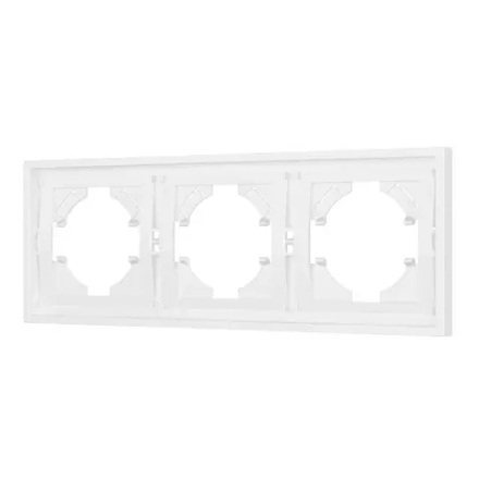 Рамка пластиковая FRM-TENDO-PL-3-WH (Arlight, Белый) 053843