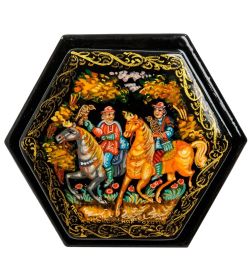 Народные промыслы ШК-85/24 Шкатулка «Соколиная охота»