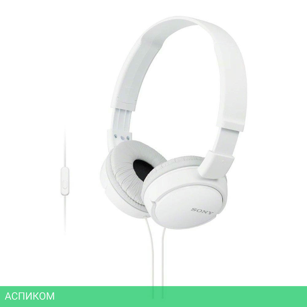 Наушники Sony MDR-ZX110AP белый (MDRZX110APW.CE7)