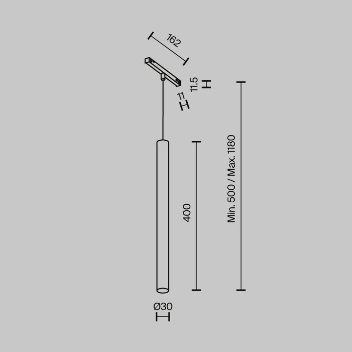 Трековый светильник Maytoni Technical EXILITY X Focus Led TR245-7W3K-B