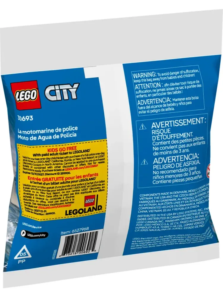 Конструктор City 30693 Полицейский Водный Скутер