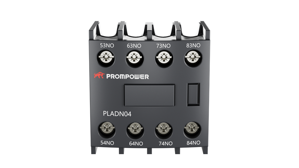Блок всп. контактов Prompower PLADN04 серии Pulse, фронт. монтажа для серии PLC1D, 4НЗ