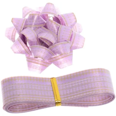 Набор для декорирования «Стиль» бант 6см, лента 2см (3м), Лаванда