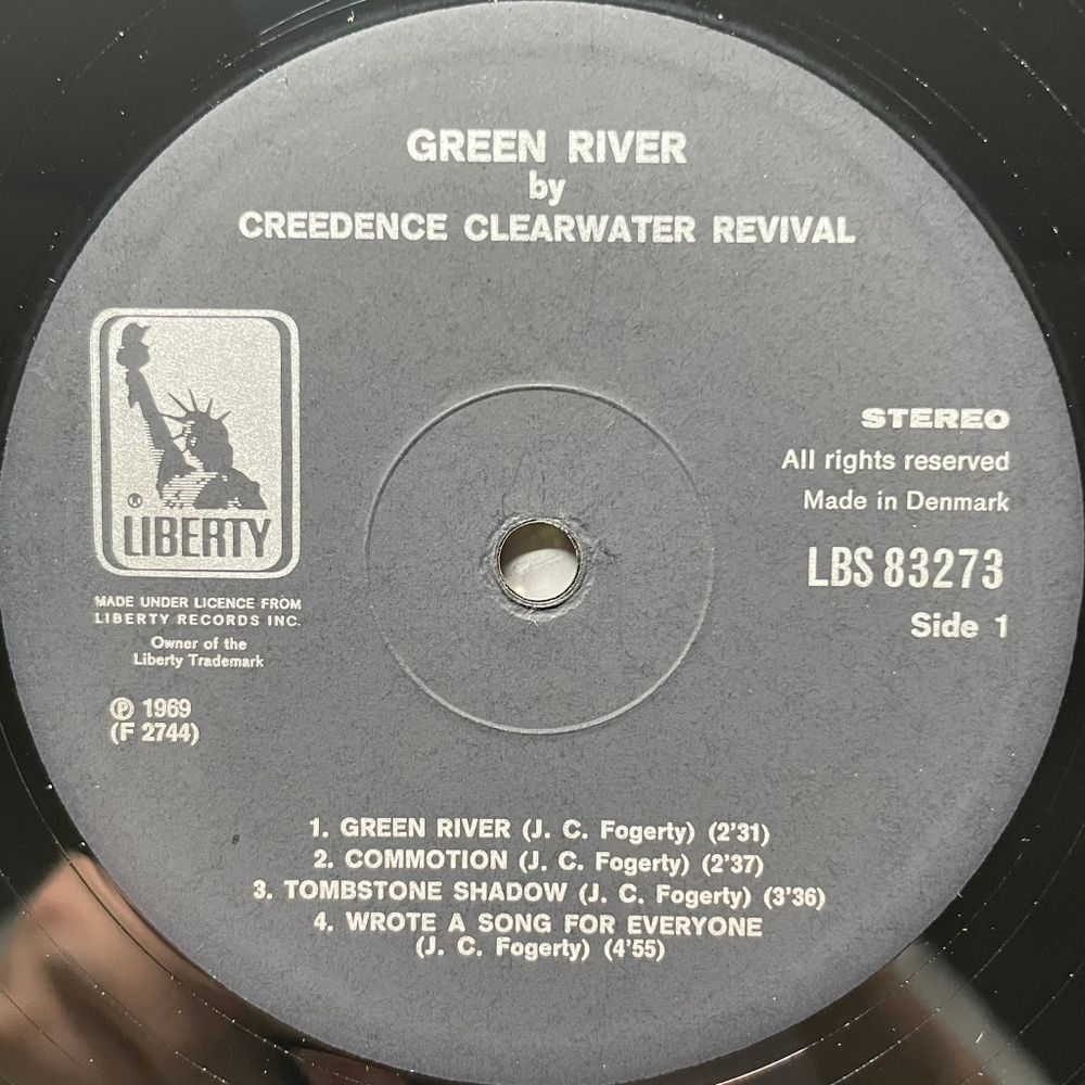 Creedence Clearwater Revival ‎– Green River (Дания1969г.)
