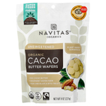 Navitas Organics, органические вафли из какао-масла, без подсластителей, 227 г (8 унций)