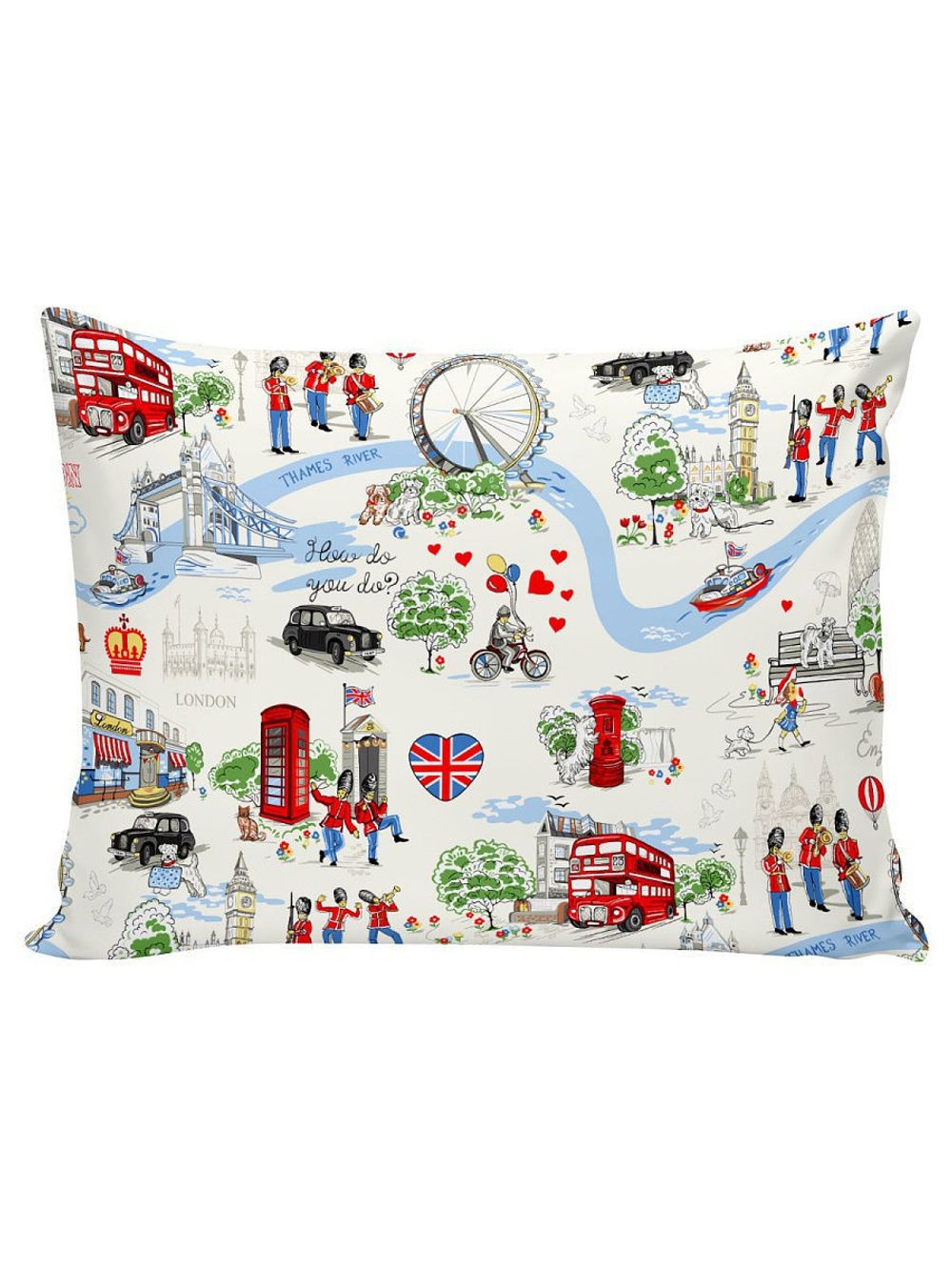 Постельное белье Сказка "Лондон беж" 1,5-сп Наволочка 50х70 см 1 шт Простынь на резинке 90х200 см Пододеяльник 145х215 см, перкаль