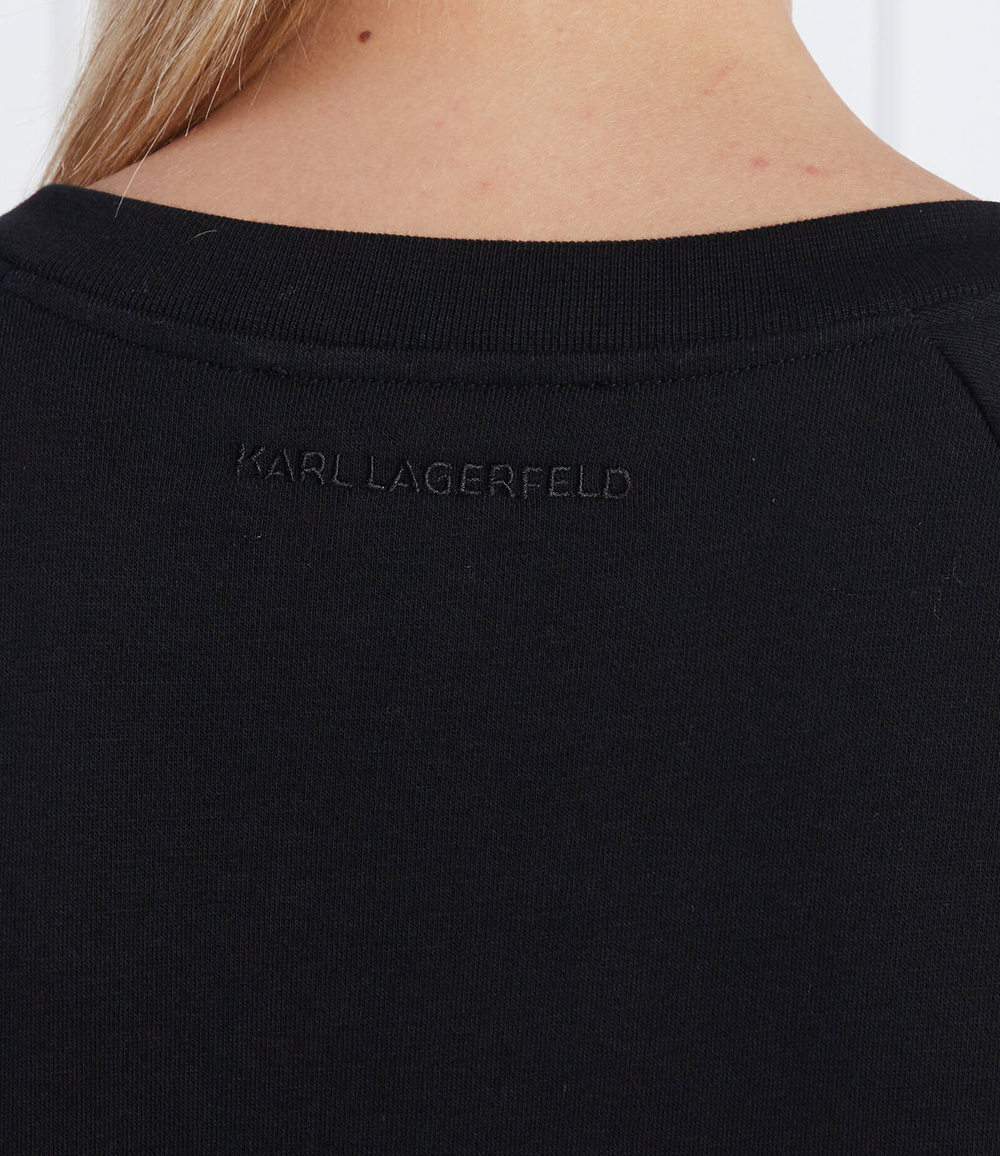 Худи puffy sleeve Karl Lagerfeld - черный(226W1803)