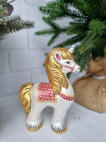 Единорог фарфоровая игрушка под ёлку
