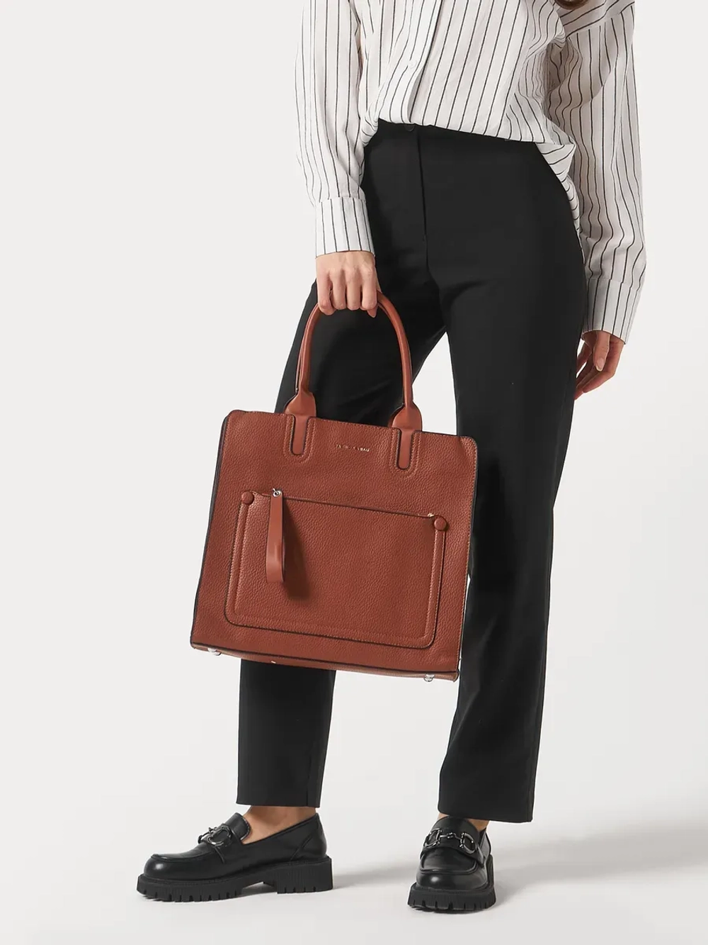 Сумка через плече большая квадратная А4