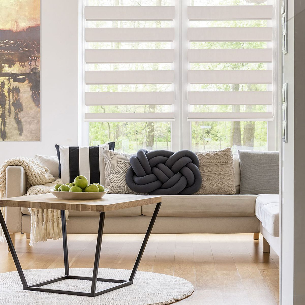 Рулонная штора День и ночь, 160х68 см, шир.крепл. 72 см, беж, СРШ-01МК-41021