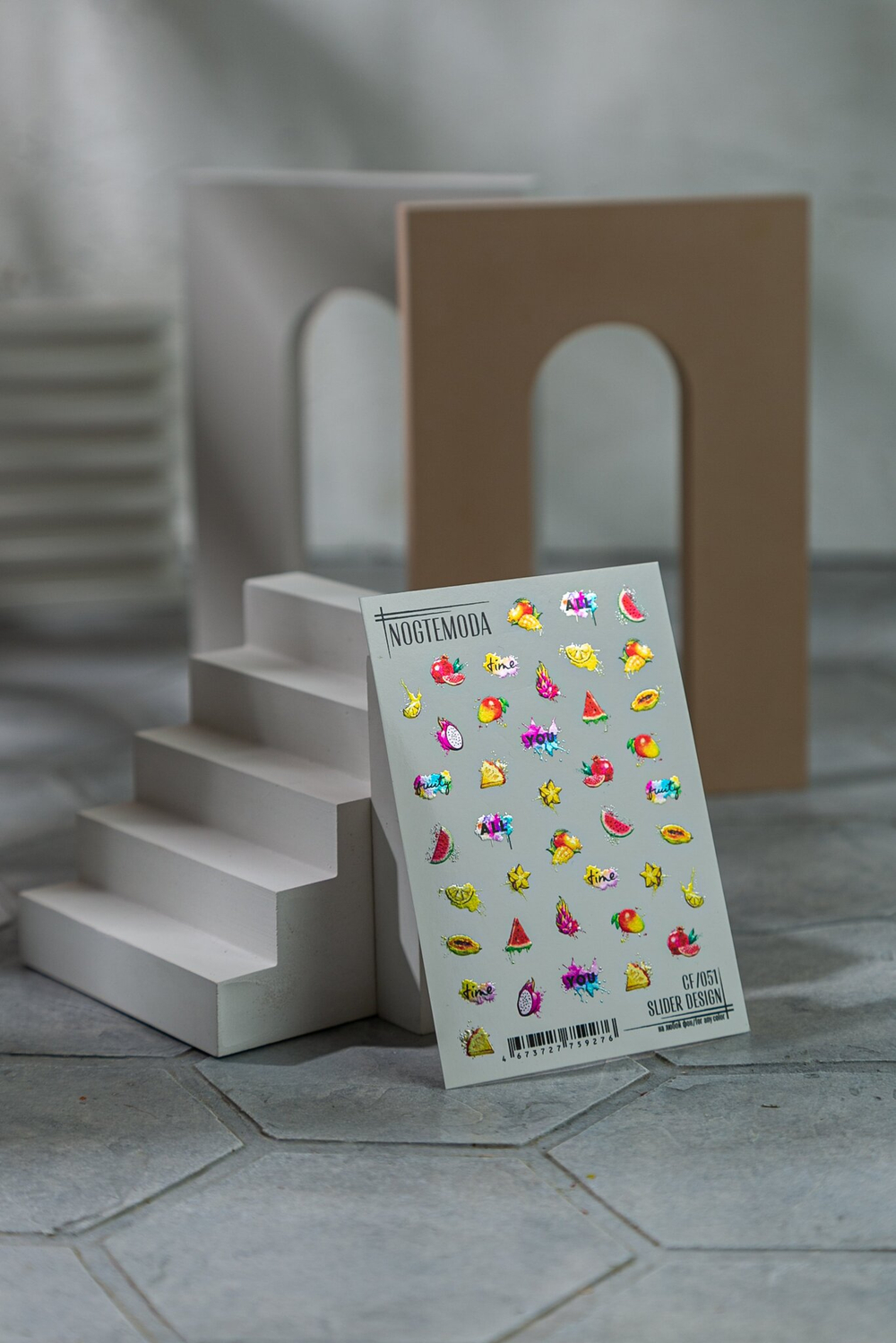 Nogtemoda Слайдер дизайн  CF051 Фрукты