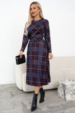 Платье Сильвия (синий/красный/бежевый) Р11-1086/16 Nikol (Акция)