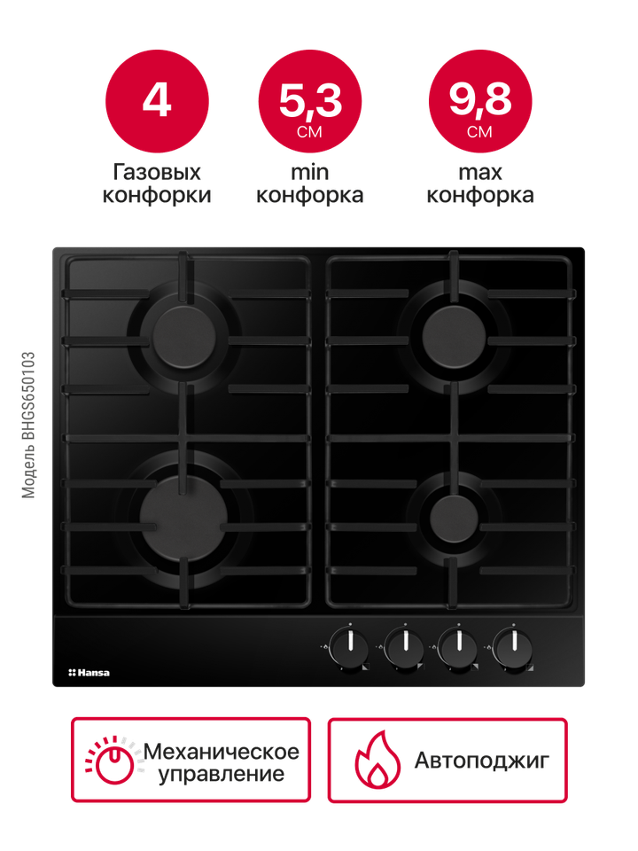 Газовая панель Hansa BHGS650103