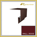 Откос оконный металлический 100мм (сложный) RALL 3005-Красное вино 0,45мм 2м