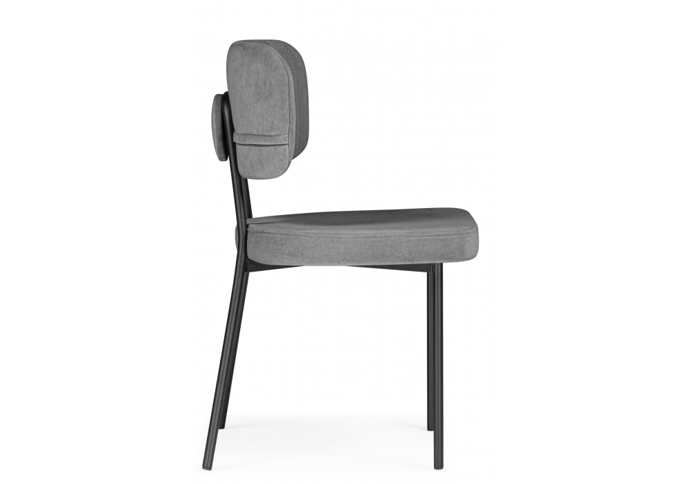 Стул на металлокаркасе Woodville Вакао антрацитовый brendy stone 28, черный