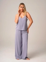 Пижама с брюками шелковая