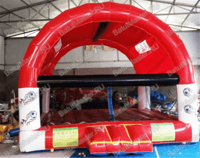 Детский надувной батут "Мячики" с крышей 6*5*4 м