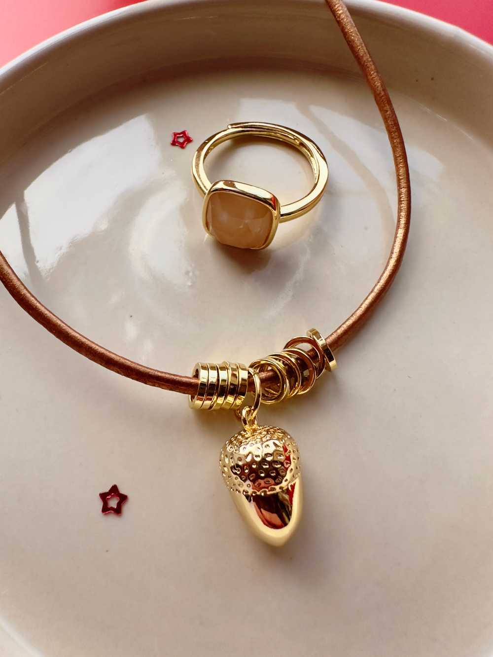 Кожаный шнурок Желудь