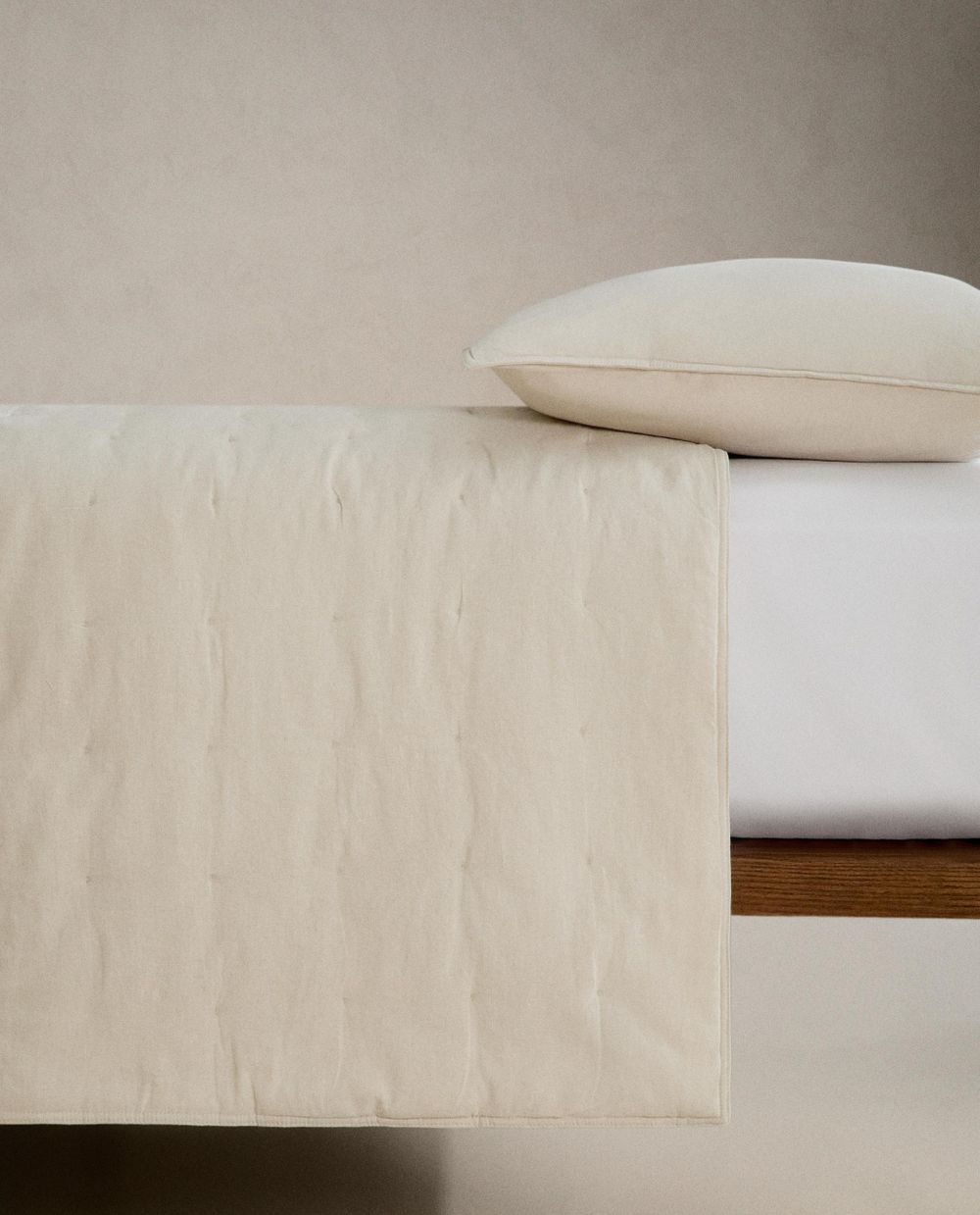 Zara Home покрывало из льна, горчичный, в клетку