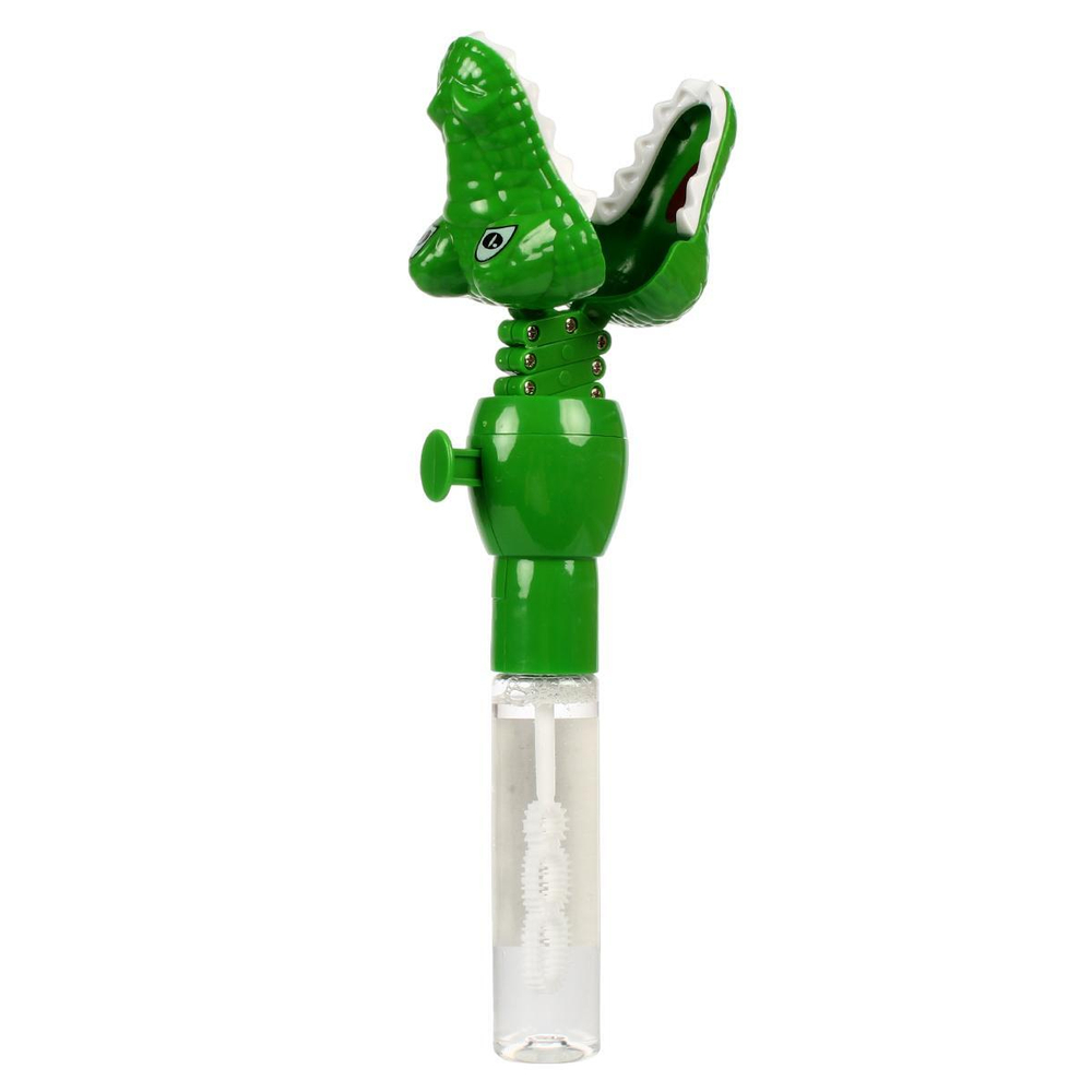 Мыльные пузыри с животным хваталкой Крокодил, 24 см, 2 цвета микс, с-30016