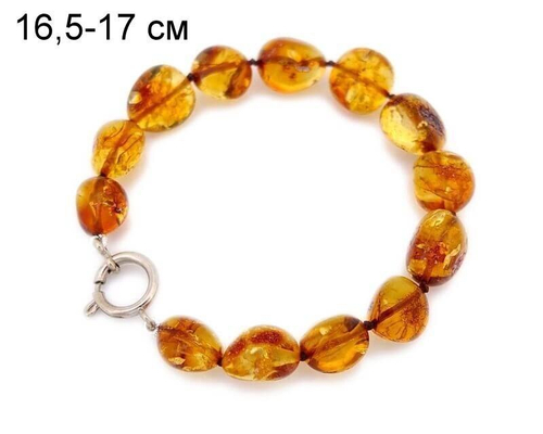 Браслет из коньячного янтаря (7922)