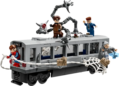 Конструктор LEGO Marvel 76321 Человек-паук против: Сцена в поезде метро с Доком Оком