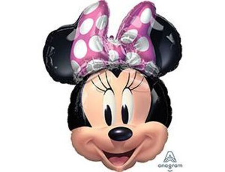 Шар фольгированный ( 68см) фигура, Минни Маус голова, 1 шт.
