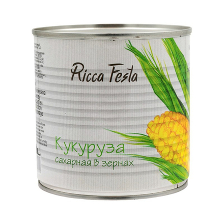 Кукуруза Сахарная в зернах Ricca Festa 425 мл