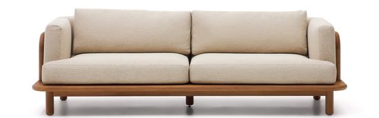 3-местный диван Turqueta из массива тикового дерева 230 см Испания