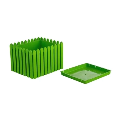 Кашпо Лардо квадратное салатовый 426х300мм