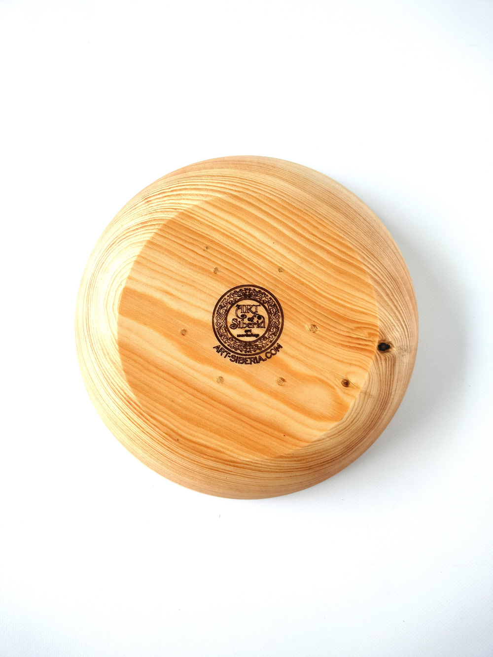 Деревянная тарелка Art of Siberia из массива сибирского кедра T229