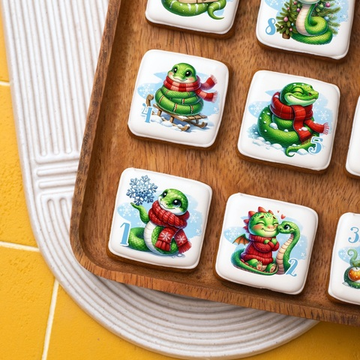 Новогодний адвент календарь 2025 со змеей