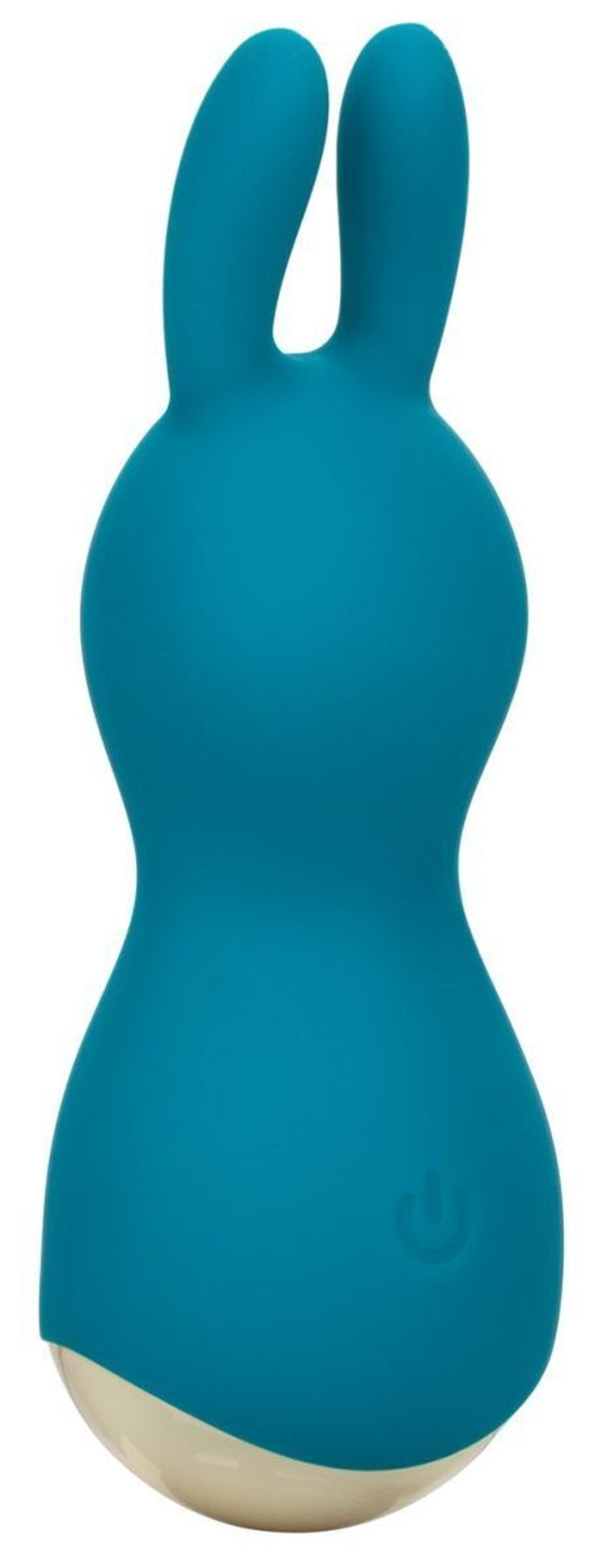 Бирюзовый мини-вибромассажер #AmazeMe с ушками - 10,75 см. (Цвет: бирюзовый)