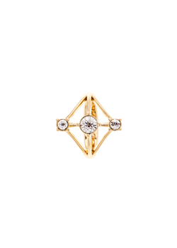 "Хигур" кольцо в золотом покрытии из коллекции "Teona" от Jenavi